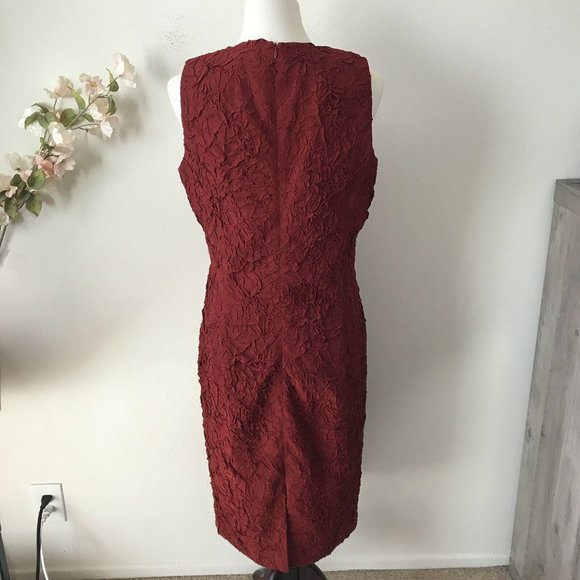 Michael Kors Collection Red Sheath Dress - Picture 2 of 10